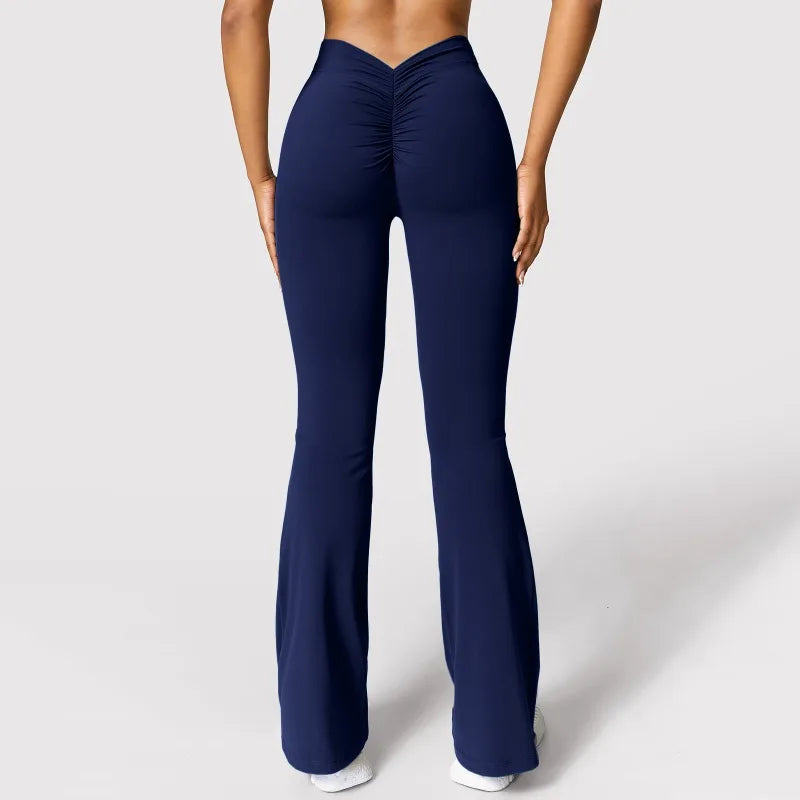 V-back High Waist Slim Casual Leggings