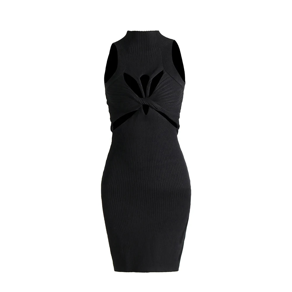 VGH Slimming Hollow Out Short Dress for Women