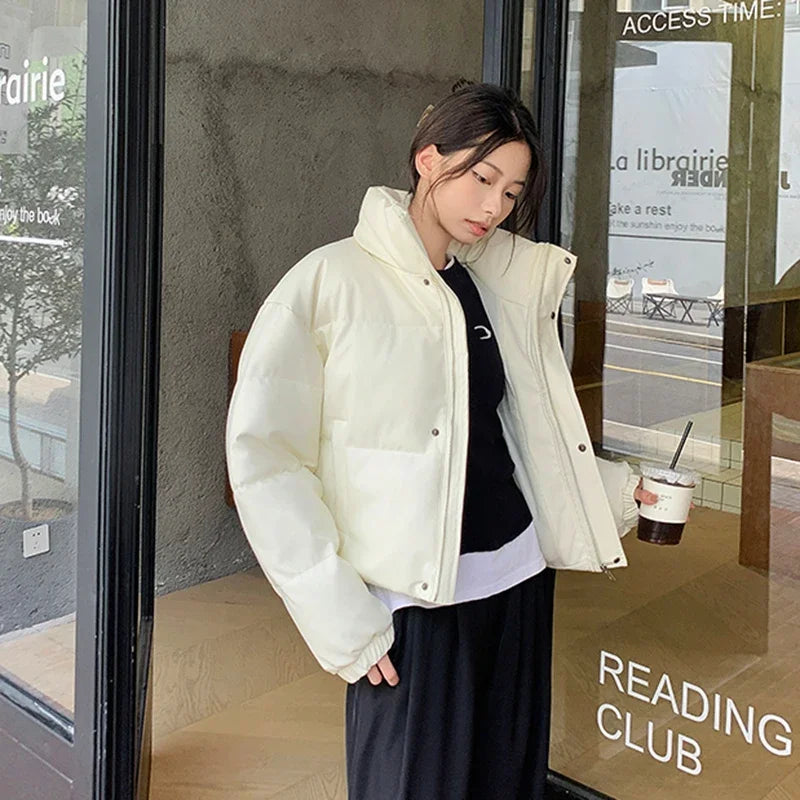 Y2K Streetwear Pu Leather Short Jackets