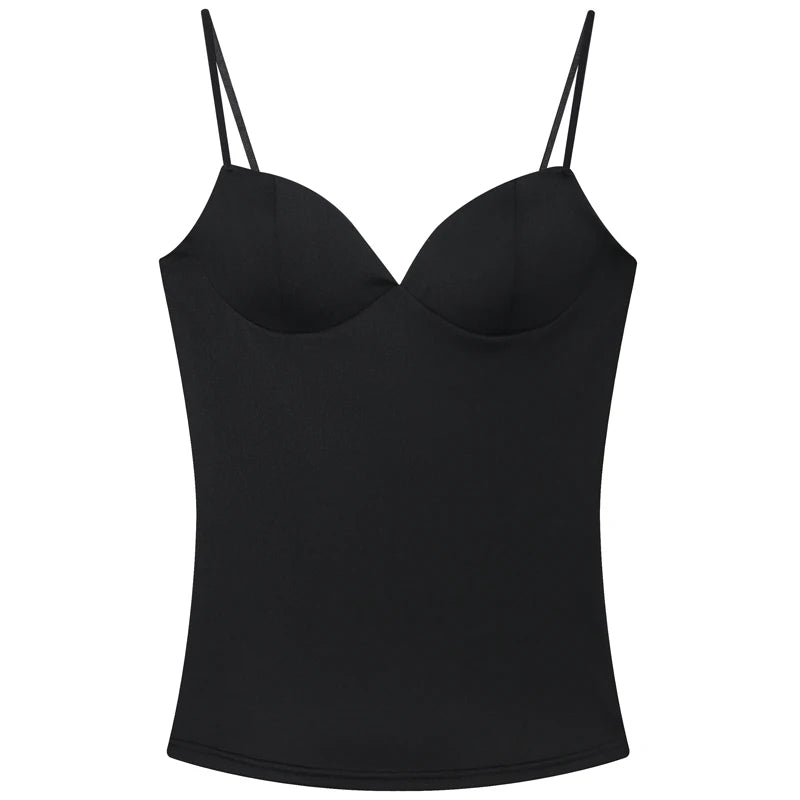 HXAO Burgundy Slip Top Tanks