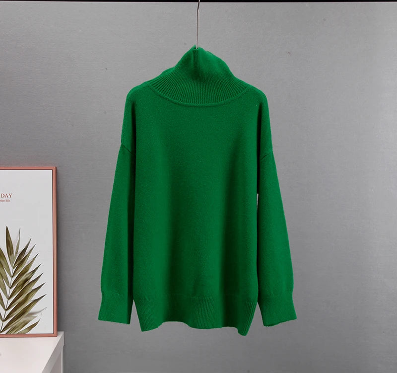 Hirsionsan Chic Turtle Neck Sweater