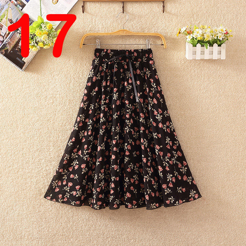 Elegant Summer Chiffon Skirt