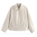 Casual Formal Cotton Zipper Coat Jacket
