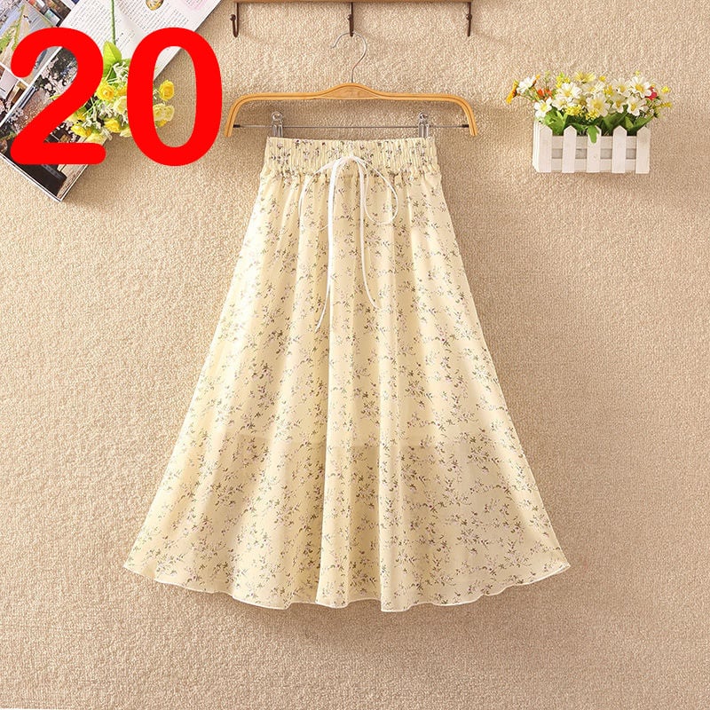 Elegant Summer Chiffon Skirt