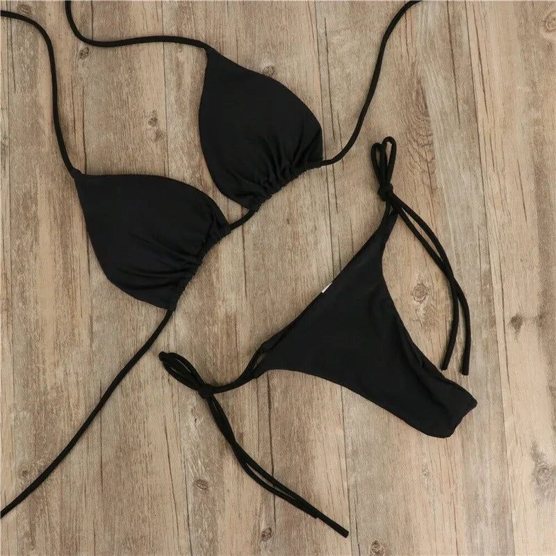 Women Triangle Bikini Set