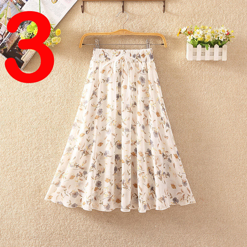 Elegant Summer Chiffon Skirt