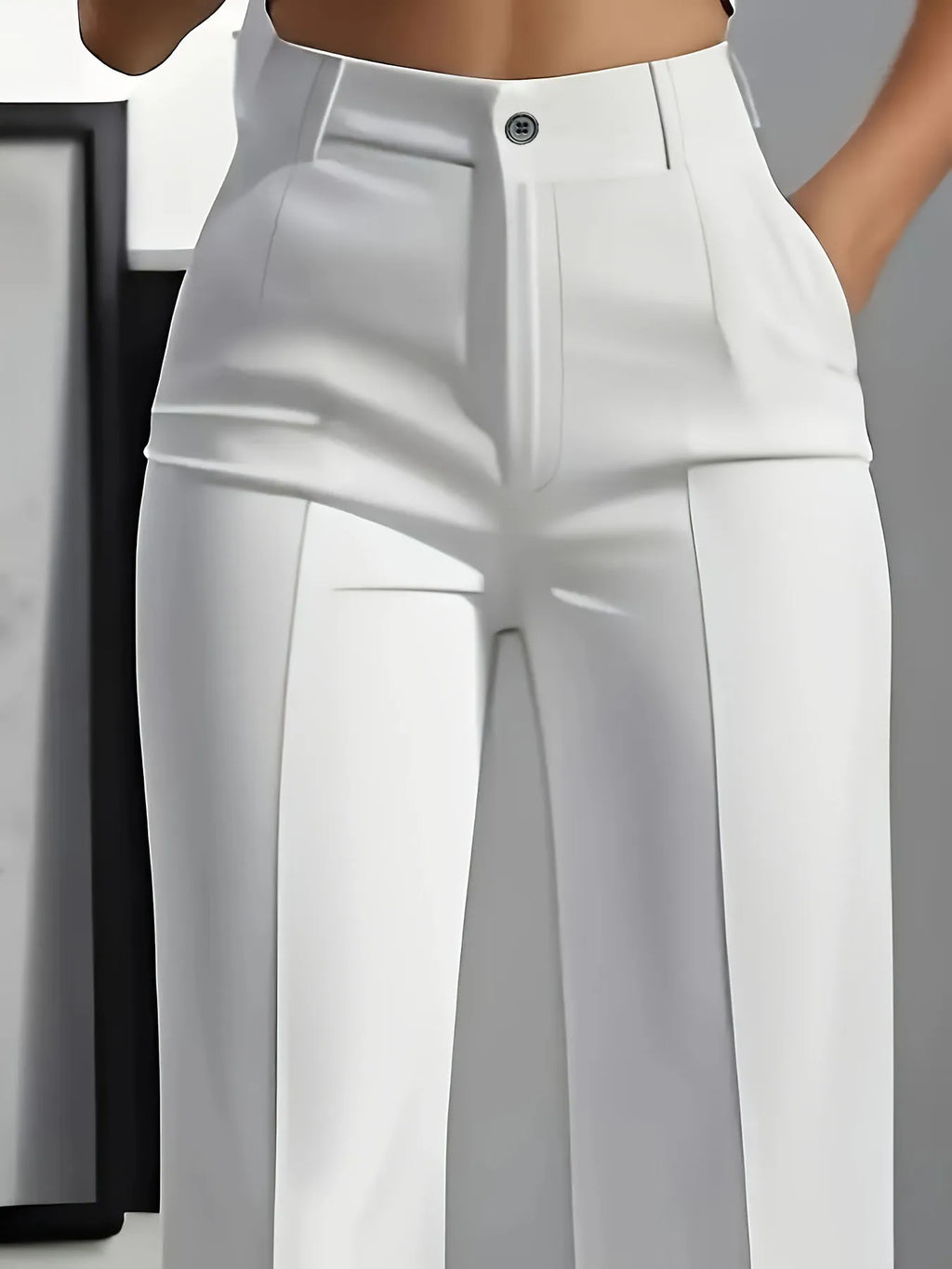 Women's high-waisted suit pants