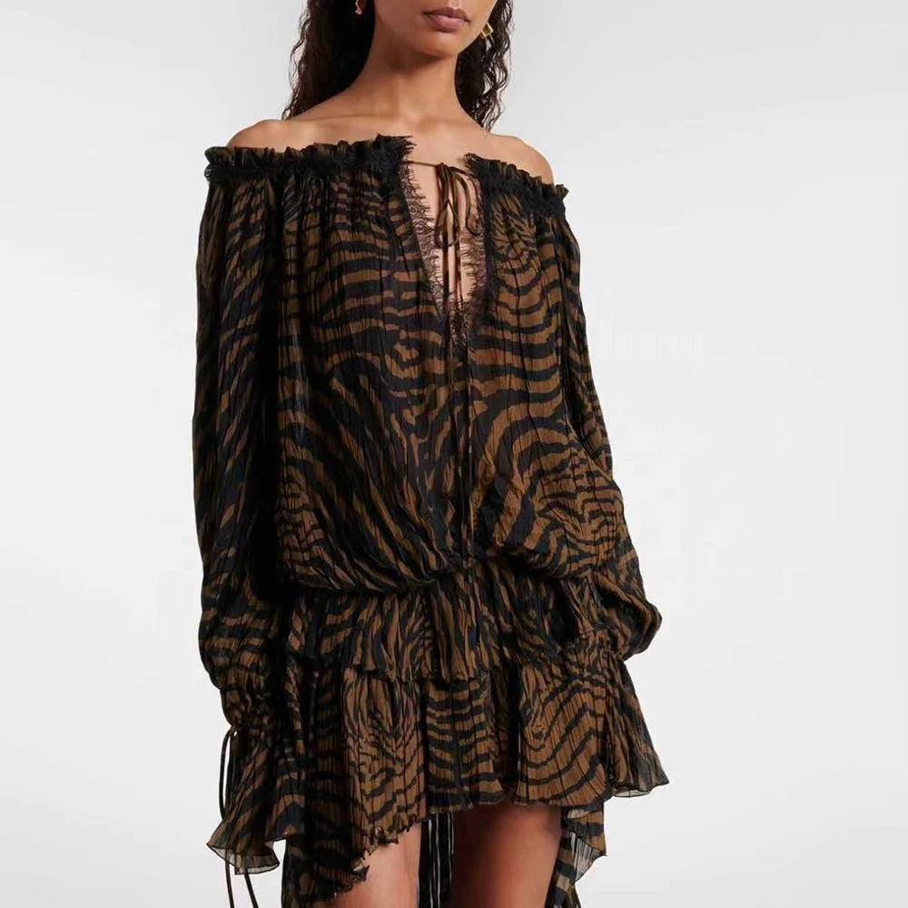 VGH Zebra Print Two piece set for women