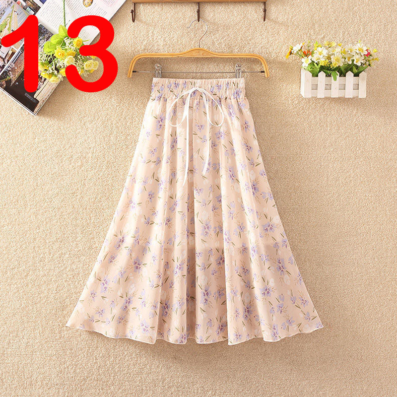 Elegant Summer Chiffon Skirt