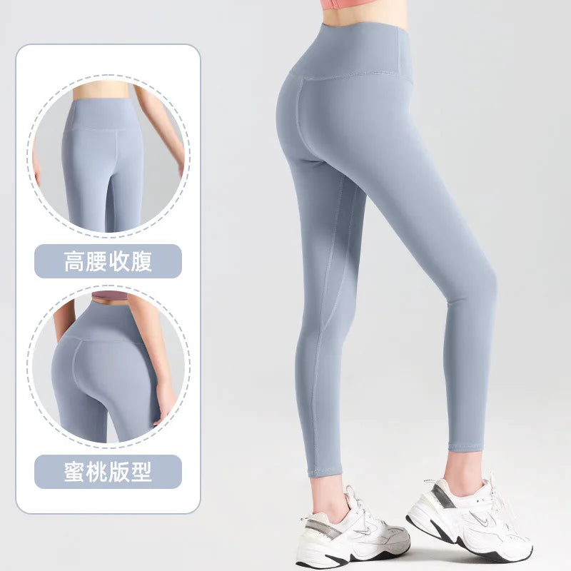 Ribbed Yoga Pants High Waisted Tights