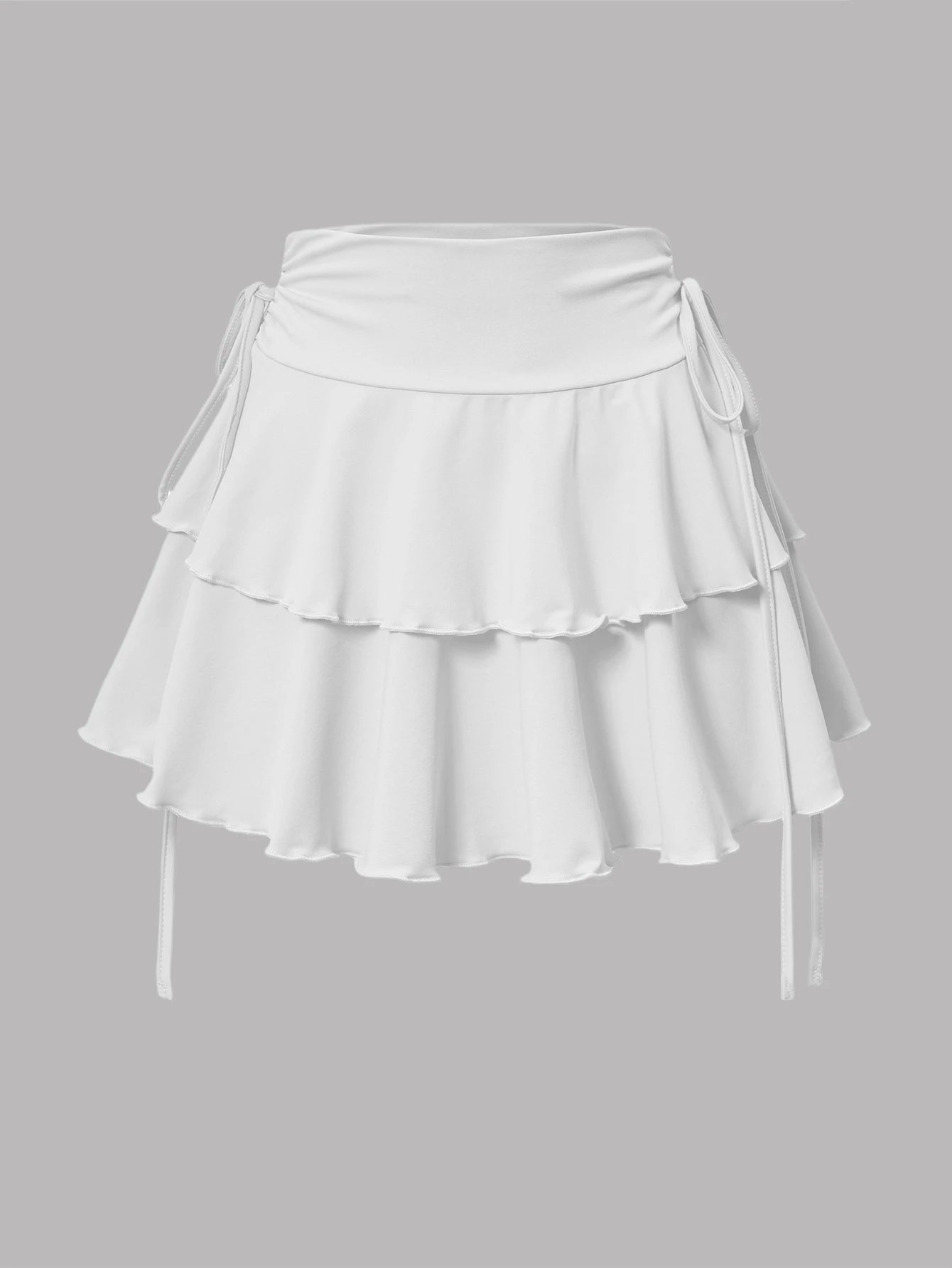 Neuer einfarbiger Rock Damen Sommer Mode Outdoor Vielseitig Hohe Taille Schmal Geschnitten Elastischer Bund Kurzer Rock Ware Auf Lager