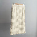 Hirsionsan Solid Elastic Straight Knitted Skirt