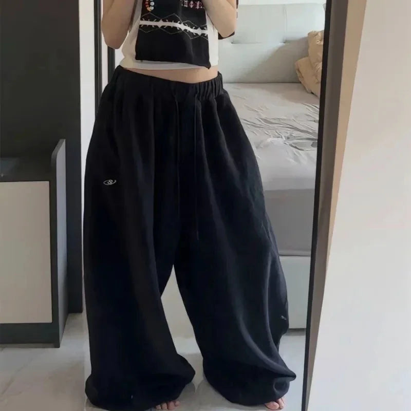 American Retro Hip-Hop Oversized Casual Sweatpants