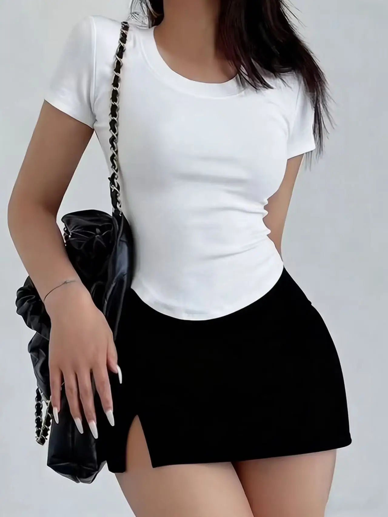 Hot split skirt Summer miniskirt