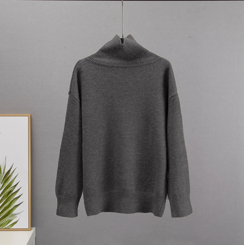 Hirsionsan Chic Turtle Neck Sweater