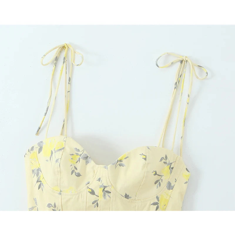 Cami 2026 Summer Floral Printed Tops