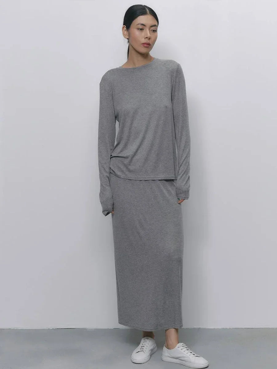Hirsionsan Modal Soft Loose Sets Dress Women  Tracksuit