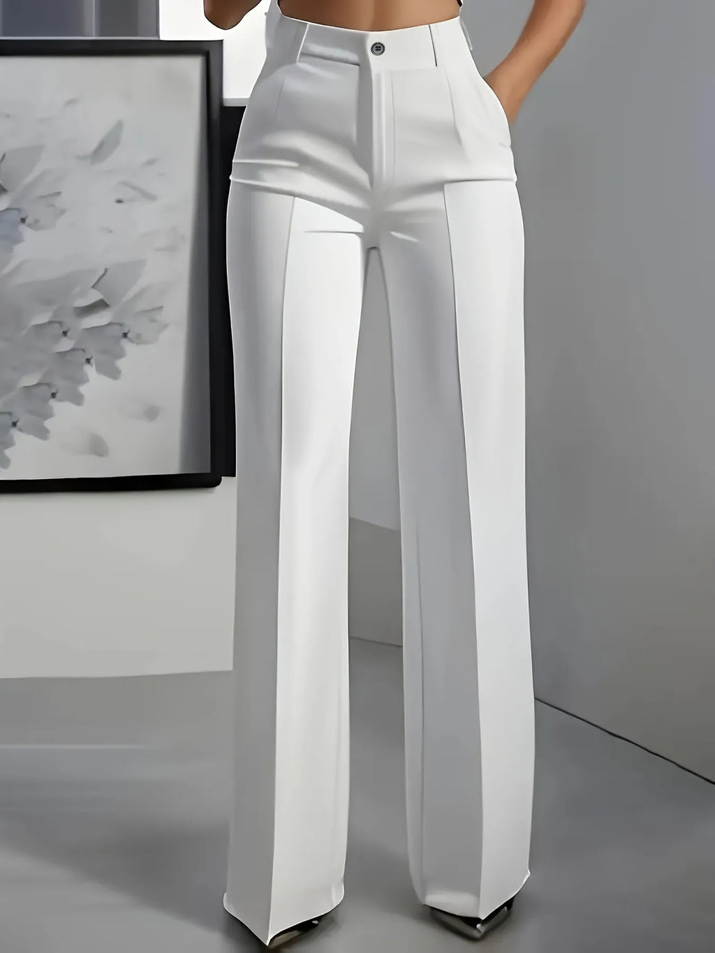 Women's high-waisted suit pants