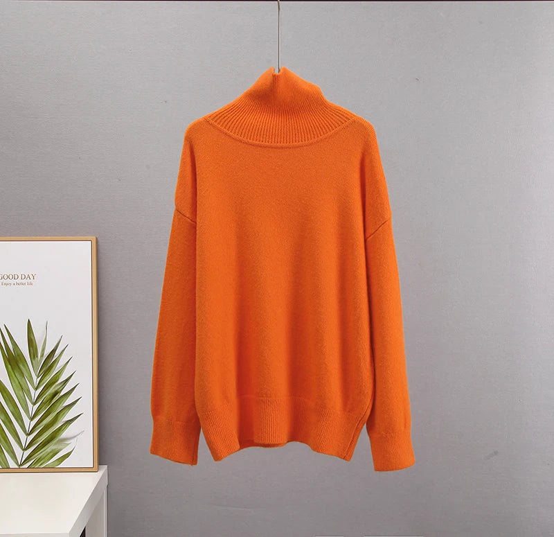 Hirsionsan Chic Turtle Neck Sweater