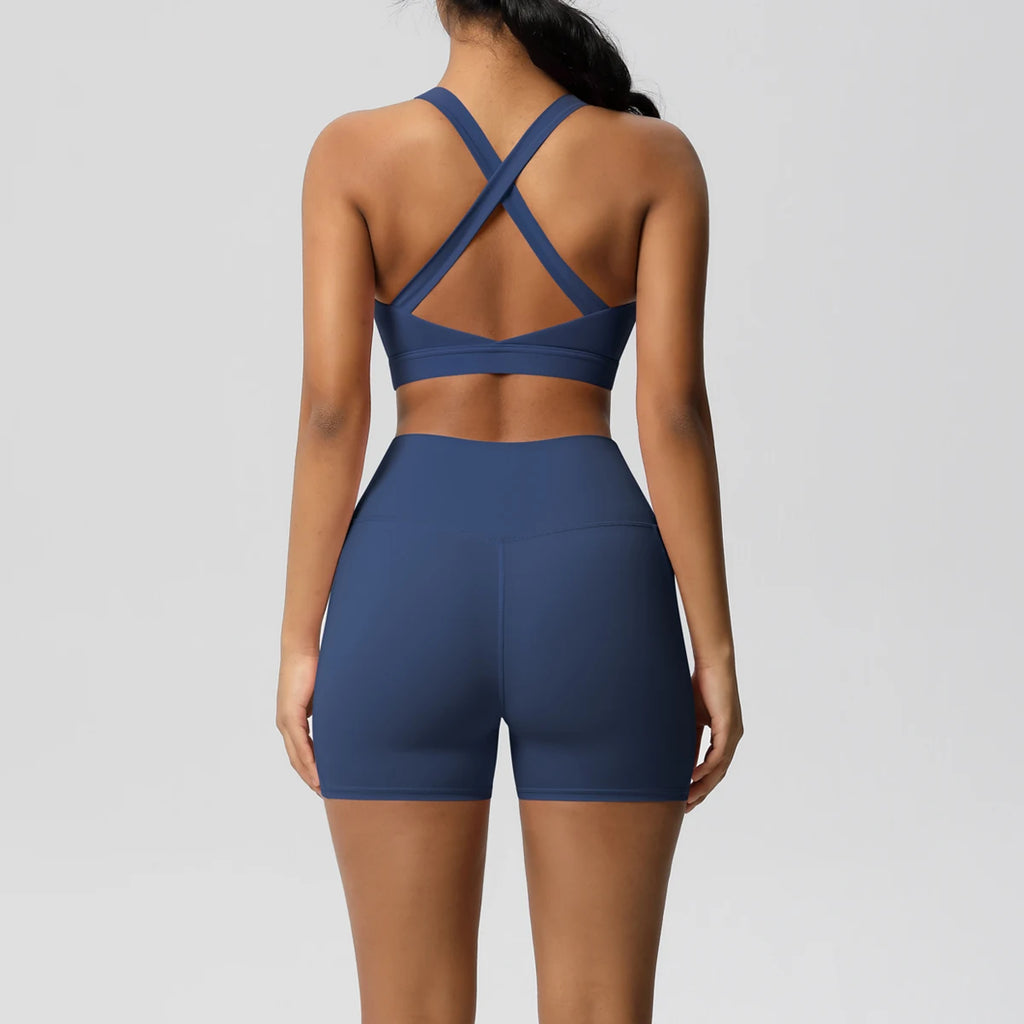 2PCS Sportswear With Pocketed Yoga Set Leggings