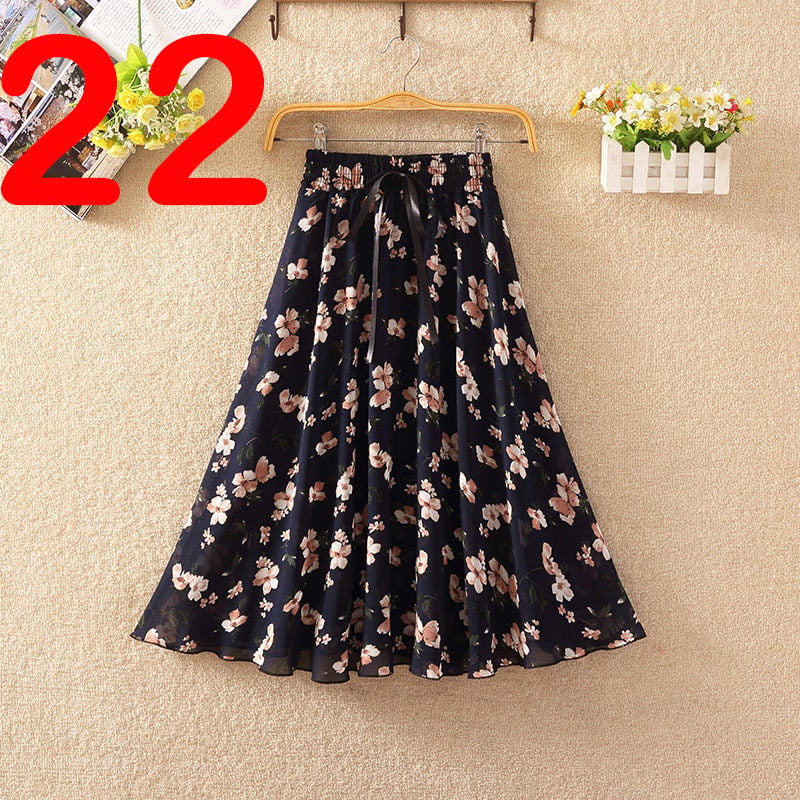 Elegant Summer Chiffon Skirt